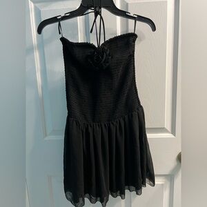 Aritzia Wilfred black mini dress
